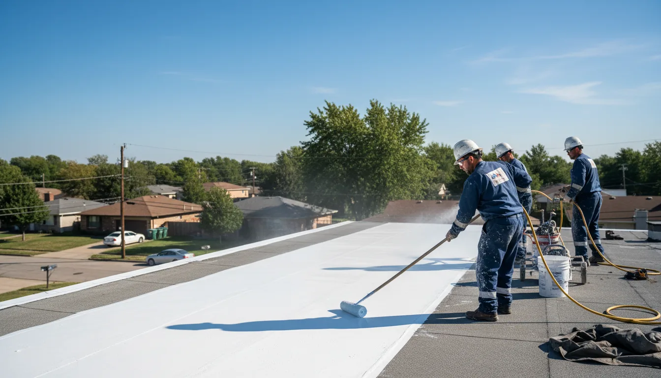 Commercial roof coating in Tipton, OK near me
